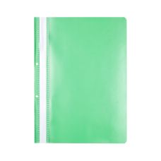 Skoroszyt OFFICE PRODUCTS A4 na 2 otwory wpinany zielony 100/170 mikronów