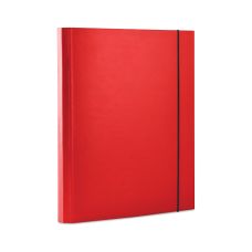 Teczka z gumką OFFICE PRODUCTS z tworzywa PP A4 do 30 mm 3 skrzydłowa czerwona