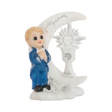 Figurka Komunijna Chłopiec Dekoracyjna Pamiątka 9 cm