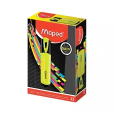 Zakreślacz Fluo Peps Żółty ze Ściętą Końcówką 1-5 mm