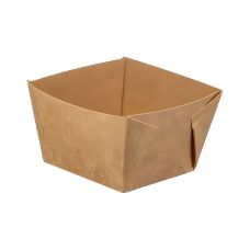 Miseczka kwadratowa papierowa na lody Plastic Free kraft 245 ml 50 szt.