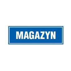 Znak magazynowy TDC na płycie PCV 1mm 100x300 mm nieświecący