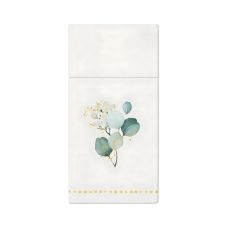 Torebki-serwetki na sztućce Premium Airlaid Eucalyptus 40 x 40 cm 25 szt.