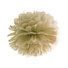 Pompon Bibułowy Złoty 35 cm Dekoracyjny dla Firm