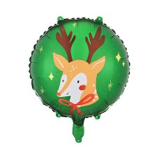 Balon Foliowy Renifer Świąteczny 45 cm Mix Kolorów do Powietrza i Helu