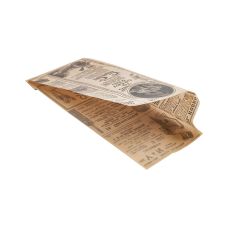 Torebka papierowa na hot doga z wzorem TIMES 9+3 x 22 cm opakowanie 500 sztuk