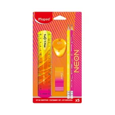 Zestaw Artykułów Szkolnych Maped Neon 5 elementów