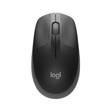 Logitech Mysz M190 czarna bezprzewodowa – myszka optyczna USB do laptopa i komputera