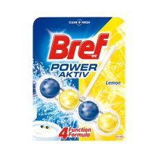 Kulki toaletowe BREF Power Aktiv Lemon o zapachu cytrynowym 50g do WC