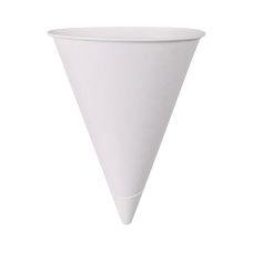 Kubek papierowy stożkowy rożek 118 ml biały 200 sztuk jednorazowe do gastronomii