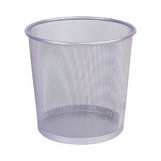 Kosz Na Śmieci Q-Connect Office Set, Metalowy, 12L, Srebrny