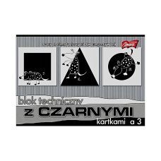 Blok Techniczny Czarny A3 10 kartek 180g UNIPAP