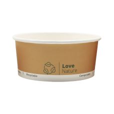 Miska papierowa sałatkowa z papieru kraft 750 ml średnica 150 mm 50 sztuk