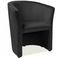 Fotel aksamitny czarny Wenge Bluvel 19 Tm1 Signal
