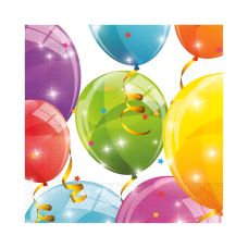 Serwetki 2w sparkling baloons 33x33cm 20 szt.