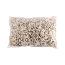 Gumki recepturki OFFICE PRODUCTS średnica 25mm grubość 1,5x1,5mm 60% kauczuku 1000g zgrzewka białe