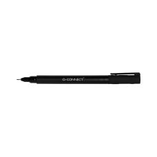 Marker do płyt CD/DVD Q-CONNECT, cienka końcówka 0,4 mm, linia, czarny