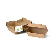 Pojemnik na żywność food box papierowy kraft 21,4 x 11,4 x 8,5 cm 50 szt.