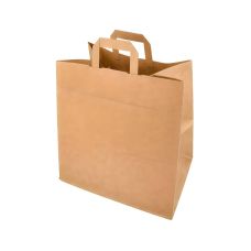 Torba papierowa z uchwytem brązowa 32x17x42 cm opakowanie 250 sztuk