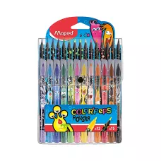 Zestaw Kredek i Flamastrów Monster w Etui 15 kredek + 12 flamastrów
