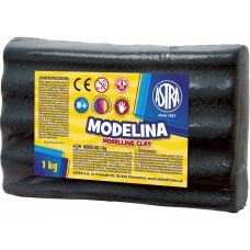 Modelina Termoutwardzalna Czarna 1kg ASTRA