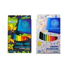 Kredki ołówkowe Jumbo AstraKids 12 kolorów zestaw dla dzieci