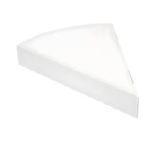 Pojemnik trójkątny papierowy biały na pizzę 18 x 23 x 3 cm 100 sztuk