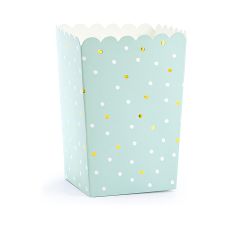 Pudełka na Popcorn Kartonowe Mix Kolorów 7x7x12,5 cm (6 sztuk)