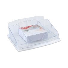 Przybornik na biurko OFFICE PRODUCTS z karteczkami plastikowy transparentny 1 sztuka