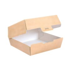 Pudełko termiczne na burgera XL 17,6 x 16,8 x 7,8 cm kartonowe 50 sztuk