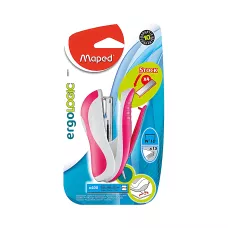 Zszywacz Ergologic Mini Pocket do 15 kartek z rozszywaczem mix kolorów