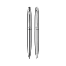 Zestaw długopis i ołówek Scrikss Knight 88 w etui, chromowane