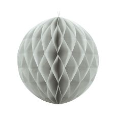 Kula Bibułowa Dekoracyjna Jasnoszara 40 cm