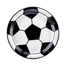 Talerzyki Papierowe Piłka Matowy Nadruk 18 cm 6 sztuk