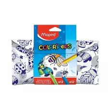 Piórnik Color Peps do pokolorowania z akcesoriami