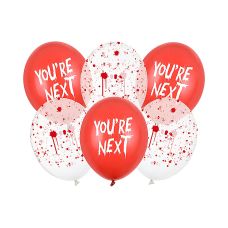 Balony 30 cm, You're next, mix (1 op. / 6 szt.)
