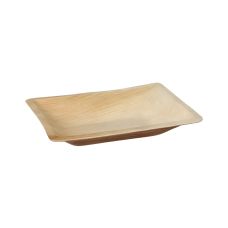Tacka papierowa z liści palmowych naturalna 17 x 12 x 3 cm 6 sztuk