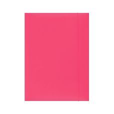 Teczka z gumką OFFICE PRODUCTS kartonowa A4 300gsm 3-skrzydłowa różowa