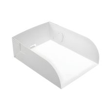 Kartonik papierowy do ciast szufelka biały 18 x 13 x 6 cm 100 sztuk