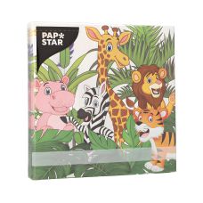 Serwetki papierowe 3-warstwowe Jungle Mix 33 x 33 cm 20 szt.