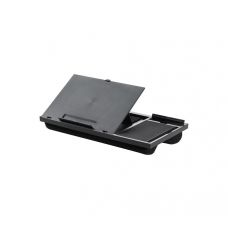 Podstawa Pod Laptopa Z Podkładką Pod Mysz Q-Connect, 51,8 X 28,1 X 5,9 Cm, Czarna