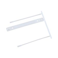 Klipsy archiwizacyjne Q-CONNECT Z-Clip do dokumentów, grubość pliku 7 cm, białe