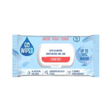 Papier toaletowy nawilżany GOWIPES Comfort z klapką 44 sztuki higieniczne chusteczki