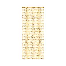 Kurtyna Dekoracyjna Folia Złote Choinki 100x245cm