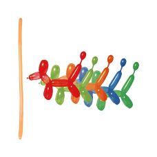 Balony podłużne do modelowania PARTY GO mix kolorów 29 cm 15 sztuk