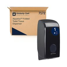 Dozownik do papieru toaletowego składanego Kimberly-Clark Aquarius czarny