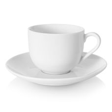 Filiżanka ze Spodkiem DUKA Felicia Porcelana Biała 130 ml do Espresso