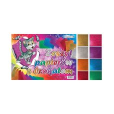 Papier ozdobny z brokatem B4 8 arkuszy 150g