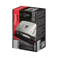 Dziurkacz Advanced metalowy 25 kartek srebrny metaliczny