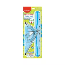 Zestaw przyrządów geometrycznych Flex Maxi 3 el. linijek elast. z gum. element.